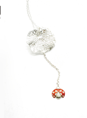 NISHINE/倪上设计原创设计师首饰  西湖系列 银 珐琅 瓢虫挂件