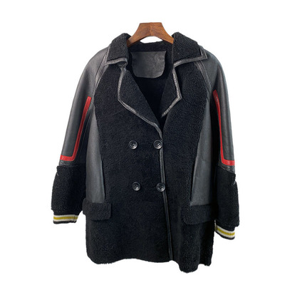 特美利奴皮毛一体女原皮原毛皮草