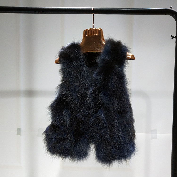 秋冬季新款童装儿童真皮草马甲