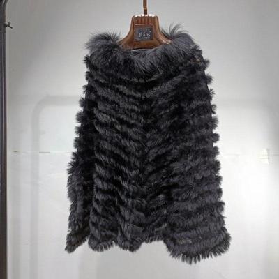 2025款外贸貉子毛兔毛手工编织