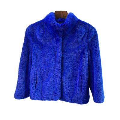 海宁进口貂皮大衣短款小母貂