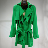 风衣女款 休闲小个子风衣外套女收腰显瘦 英伦中长款 2025新款 春秋季