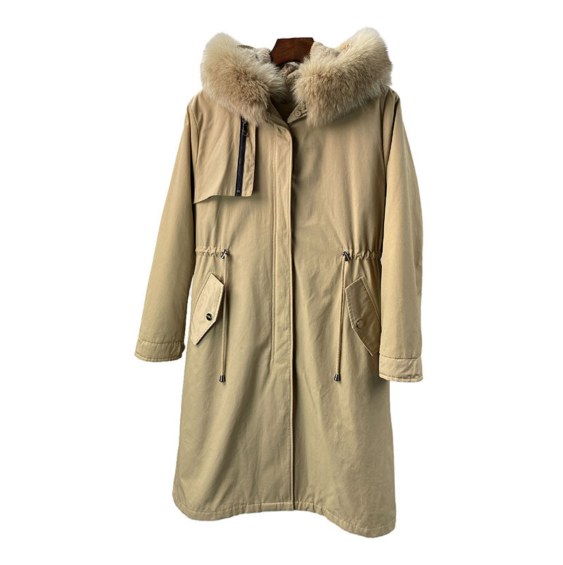 中长款派克服獭兔毛内胆皮草可拆卸狐狸毛冬季保暖连帽大衣特k139,女装/女士精品,皮草,淘宝优惠券,粉丝福利购,淘宝优惠卷
