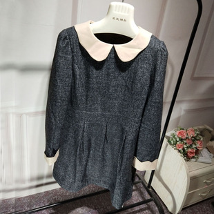 新款 2024春装 韩版 长袖 内搭裙子潮 羊毛中长款 打底衫 连衣裙女装