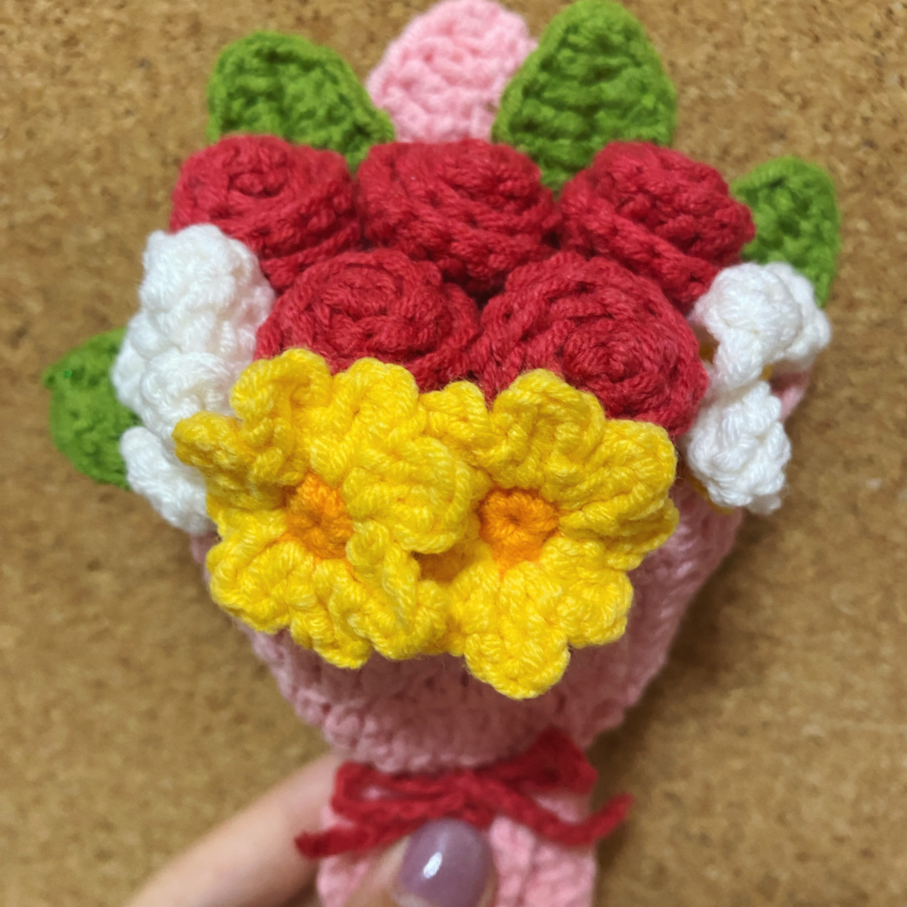 美伢的花同款小花束手工钩织毛线编织广志送美伢的花成品包邮