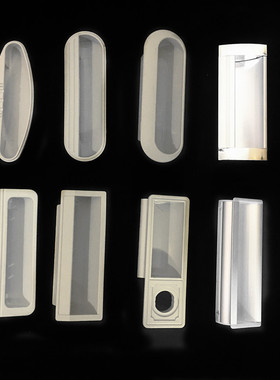 铁塑料手皮柜配件拉部队办公柜门铝合金扣手内嵌式灰色塑胶把手