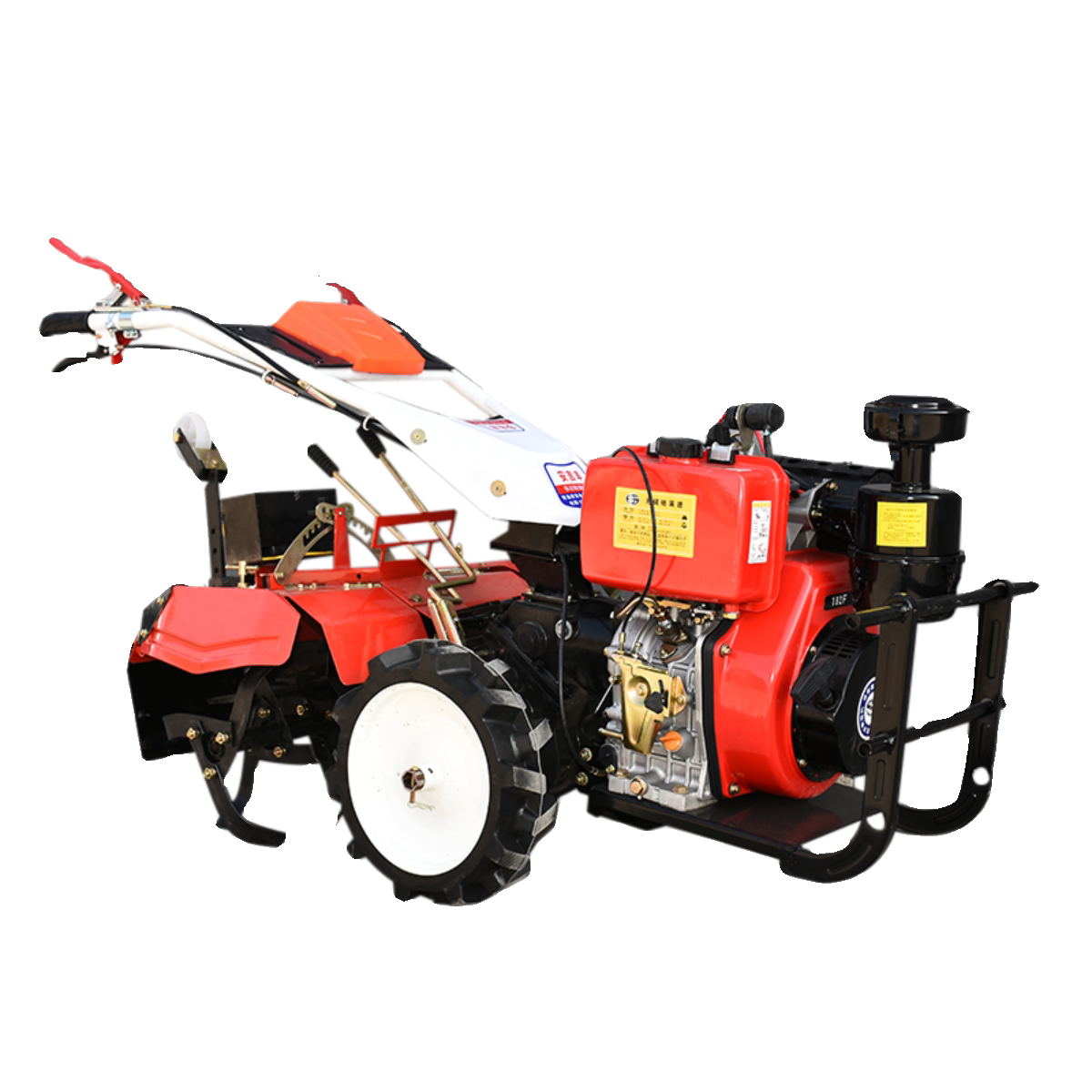 定制四驱微耕机旋耕机耕地机柴油多功能开沟机翻地机水田小型家用