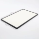 E Модель [Black Edge+White Leather] 51 см*32 см