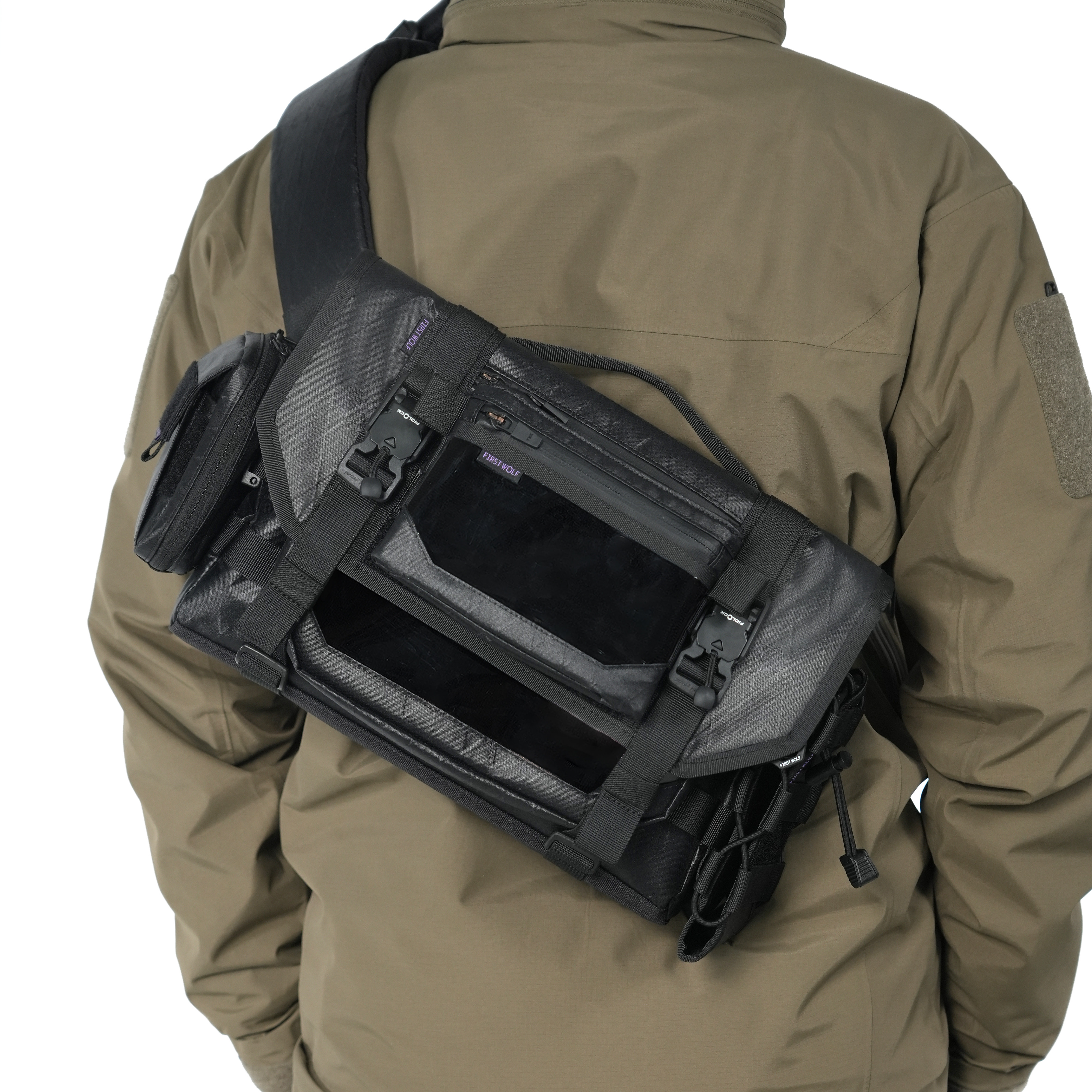 头狼工业鹤立二代快速反应挎包斜挎包男机能背包13寸电脑包DGM-03