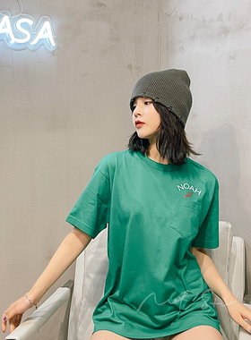 Nof studio 翅膀飞翼口袋印花圆领短袖T恤男女