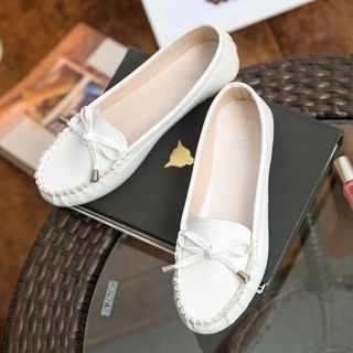 Summer new flat soft bottom white female nurse shoes and