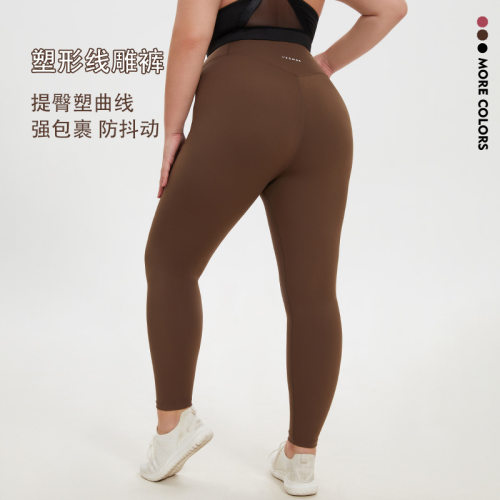 New women's plus size high waisted pants stretch, tight fit,