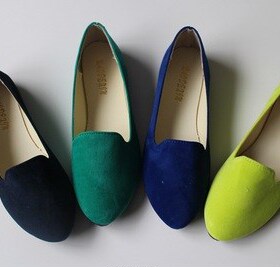 女平底单鞋大码women princess shoes ladies flat shoes size42