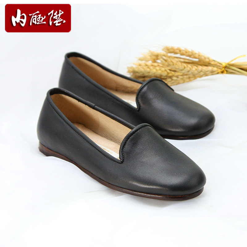 内联升女鞋牛皮鞋女款