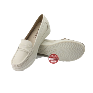 内联升女鞋护士鞋单鞋牛皮鞋母亲鞋休闲女鞋坡跟工作妈妈鞋1185C