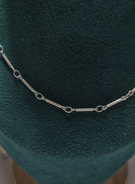 复古亚银色项链锁骨链欧美流行时尚百搭学生女式简约金属气质潮D4