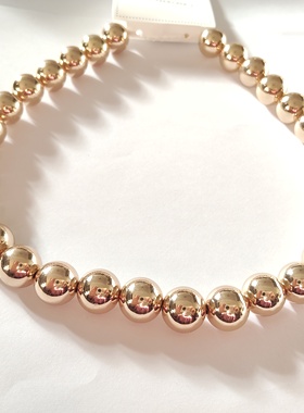 气质简约圆球串珠项链锁骨链欧美时尚百搭学生女颈链短款卡不同02