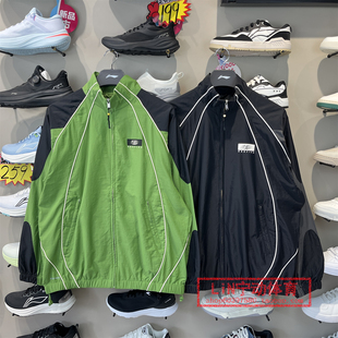 冰感舒适吸湿排汗宽松运动风衣AFDV621 外套 李宁男子2025秋季 新品