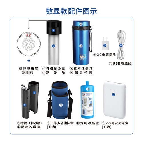 胰岛素冷藏盒制冷杯托配件