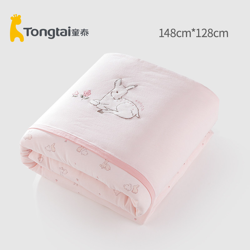 童泰婴儿被子春秋卡通小鹿被芯A类安全棉质床上用品