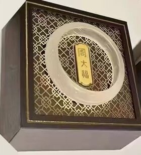 马年周家大福玉髓白月光女手镯冰种玉髓手镯天然高冰镯子女友礼物