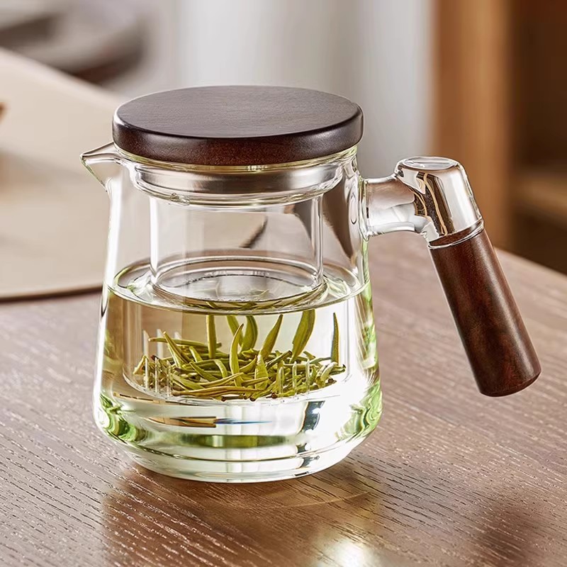 玻璃耐高温茶水分离大容量泡茶壶