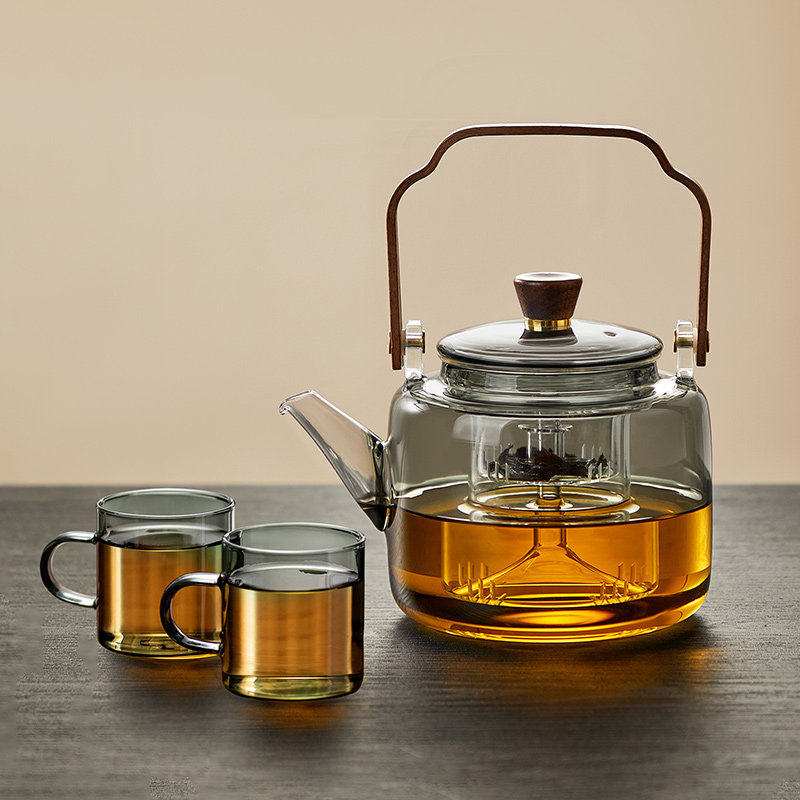煮茶壶可明火提梁烧水壶电陶炉套装新款家用大容量蒸煮一体煮茶器