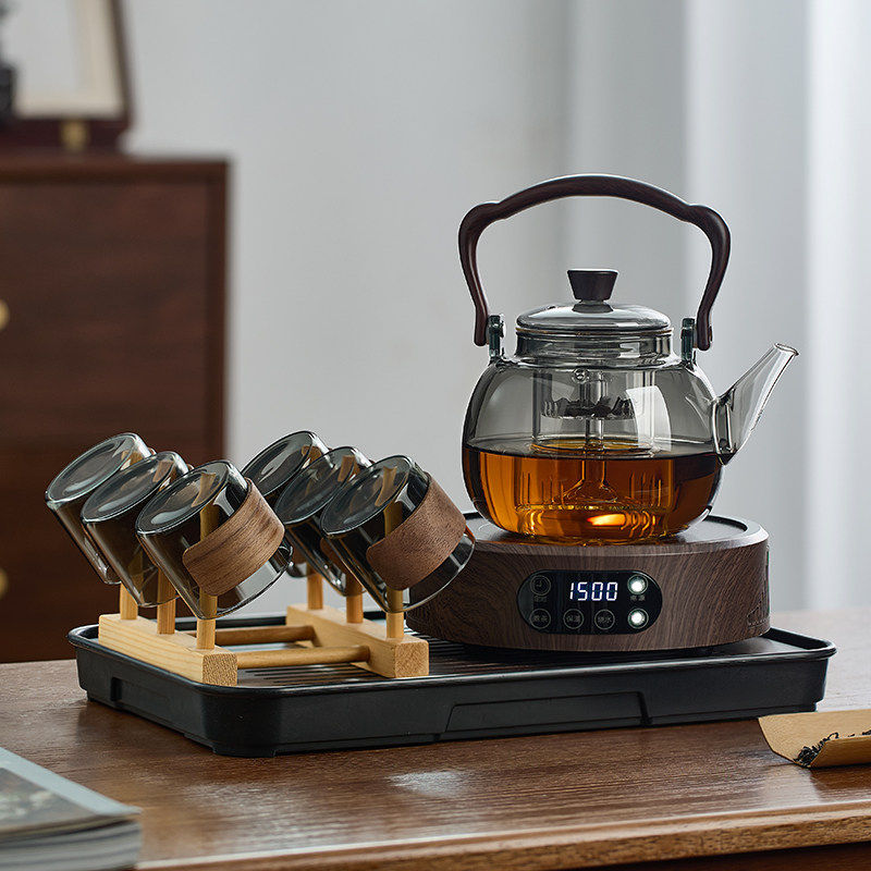 玻璃煮茶壶2026新款电陶炉套装家用围炉煮茶耐高温蒸煮一体煮茶器