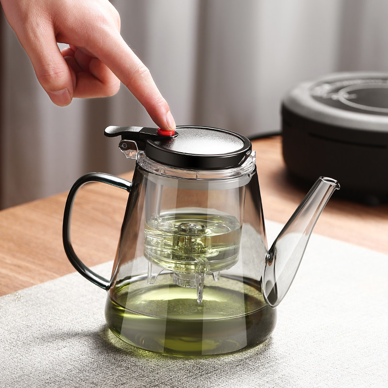 耐热玻璃飘逸杯泡茶壶家用2024新款茶具一键茶水分离杯耐高温茶壶,餐饮具,茶壶,淘宝优惠券,粉丝福利购,淘宝优惠卷