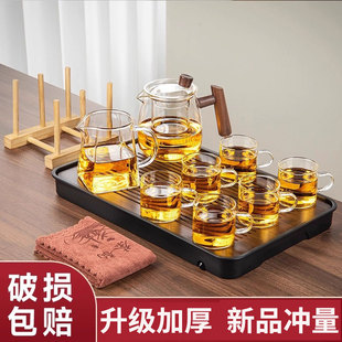 茶具套装2025年新款家用功夫茶壶茶杯耐高温高颜值玻璃泡茶器全套