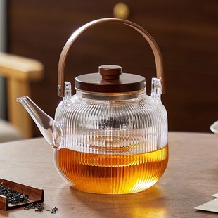 玻璃煮茶器蒸煮一体煮茶壶家用大容量提梁泡茶壶电陶炉专用烧水壶