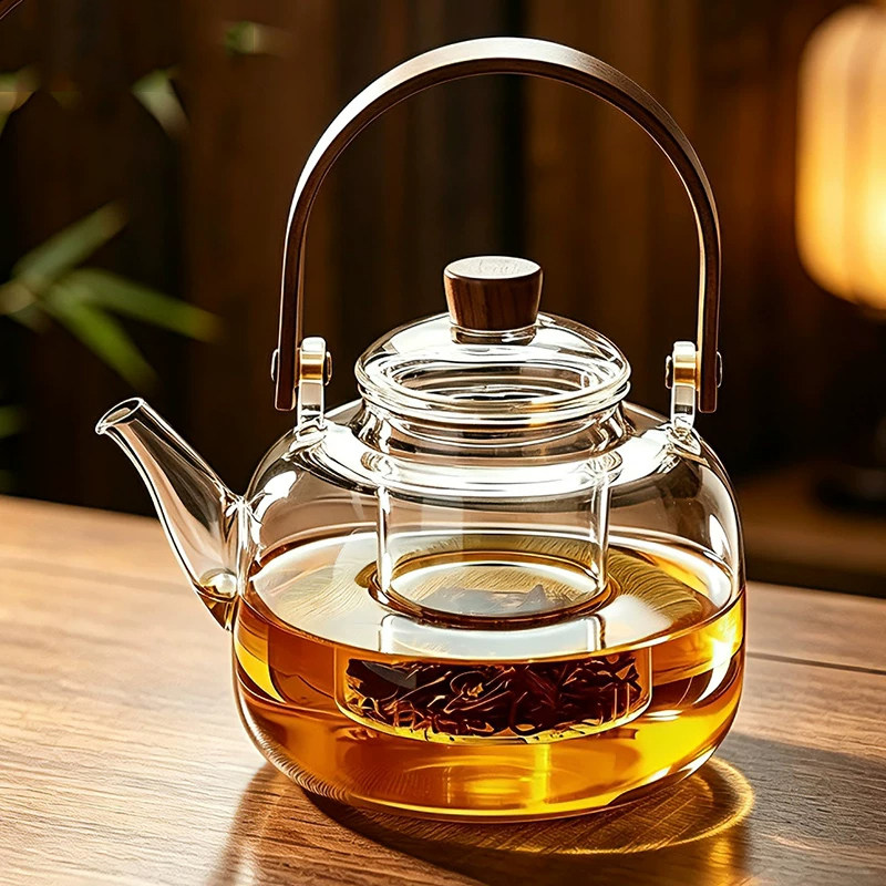 耐高温玻璃提梁茶壶煮茶泡茶家用