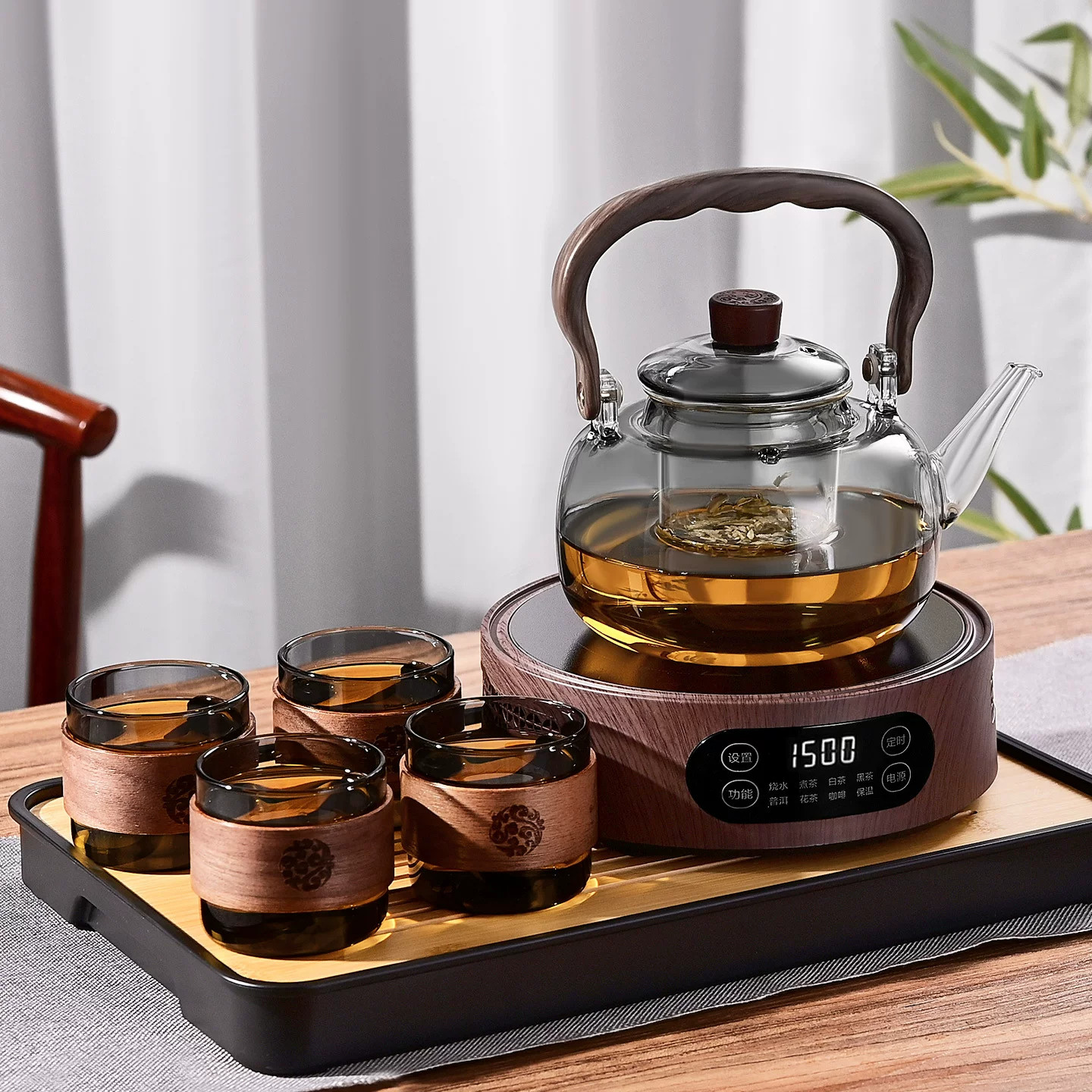 玻璃煮茶壶电陶炉耐热茶具套装