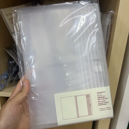 无印良品MUJI聚丙烯树脂口袋现金电影车票票据收纳收藏卡册保护套