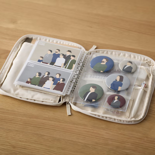 日本新款MUJI无印良品文具手拿包旅行护照包记账卡片机票夹日谷