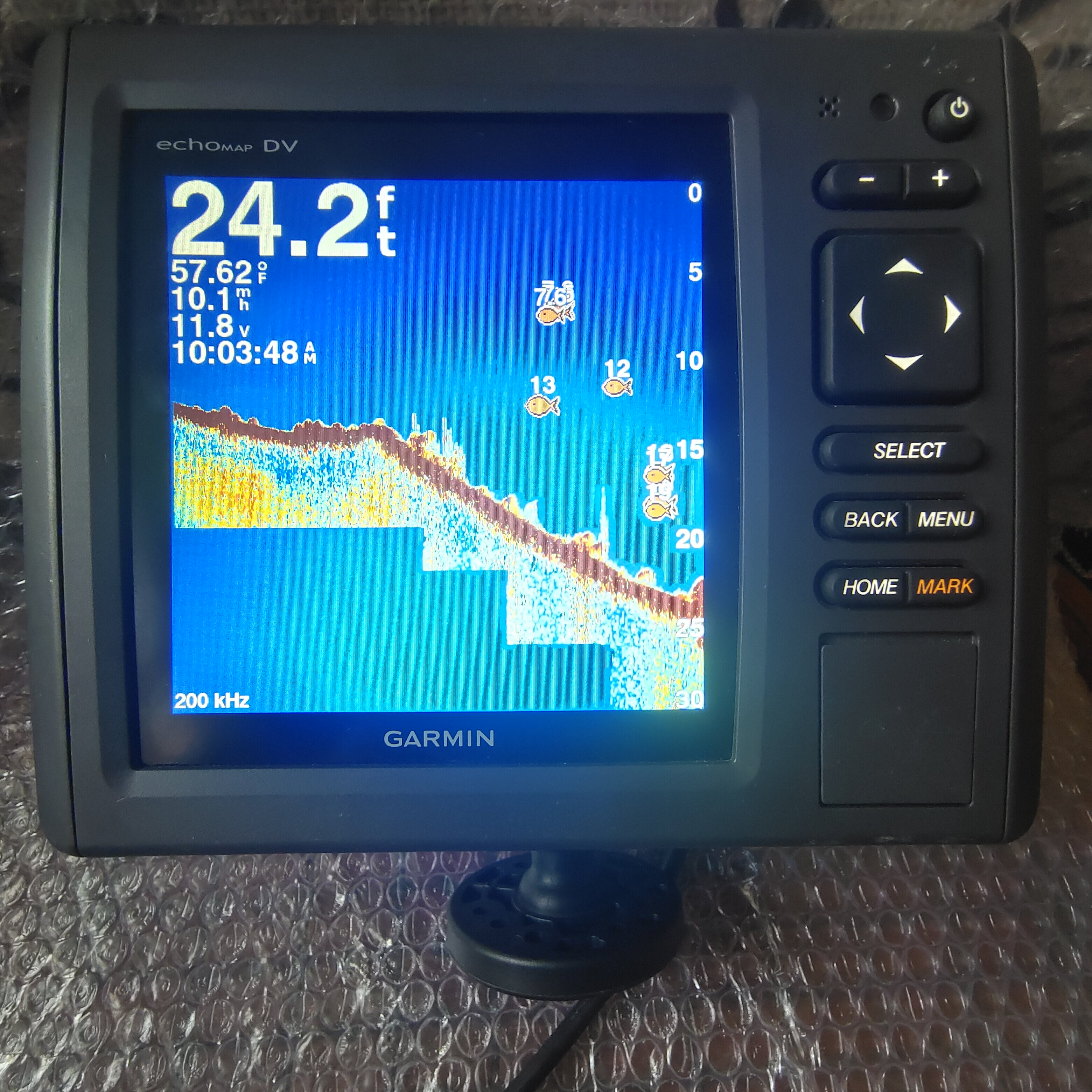 GARMIN佳明echoMAP 54dv探鱼器带双波束探头配GT20探头加150
