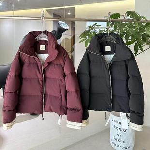 cicicoco猫头鹰鹅绒服休闲短款2024冬季新款简约面包服南油高货潮