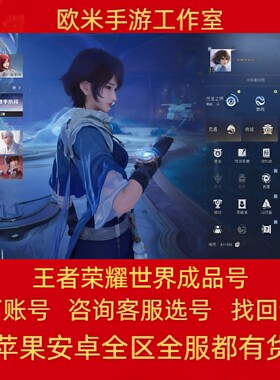 王者荣耀世界成品号高氪毕业探索账号王昭君孙膑全图鉴高练度买号