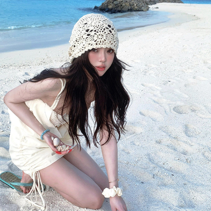 镂空编织针织包头帽女夏季薄款透气勾花甜美文艺复古毛线帽堆堆帽,服饰配件/皮带/帽子/围巾,帽子,淘宝优惠券,粉丝福利购,淘宝优惠卷