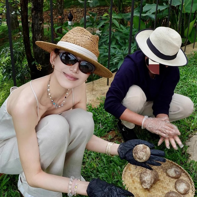 老钱风镂空草帽女夏海边沙滩度假