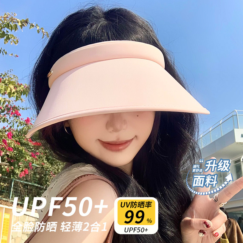 冰丝空顶帽女夏季uv防紫外线图片
