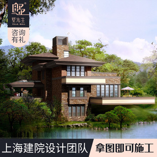 别墅设计图纸二层农村宅基地自建房子真房独栋全套施工样图效果图