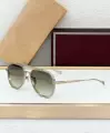 Silver frame gradient green lens