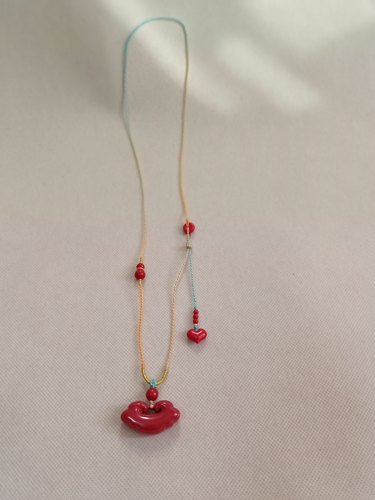 国风款朱砂红砂平安祥云如意锁平安排凤凰牌子吊坠项链挂件男女