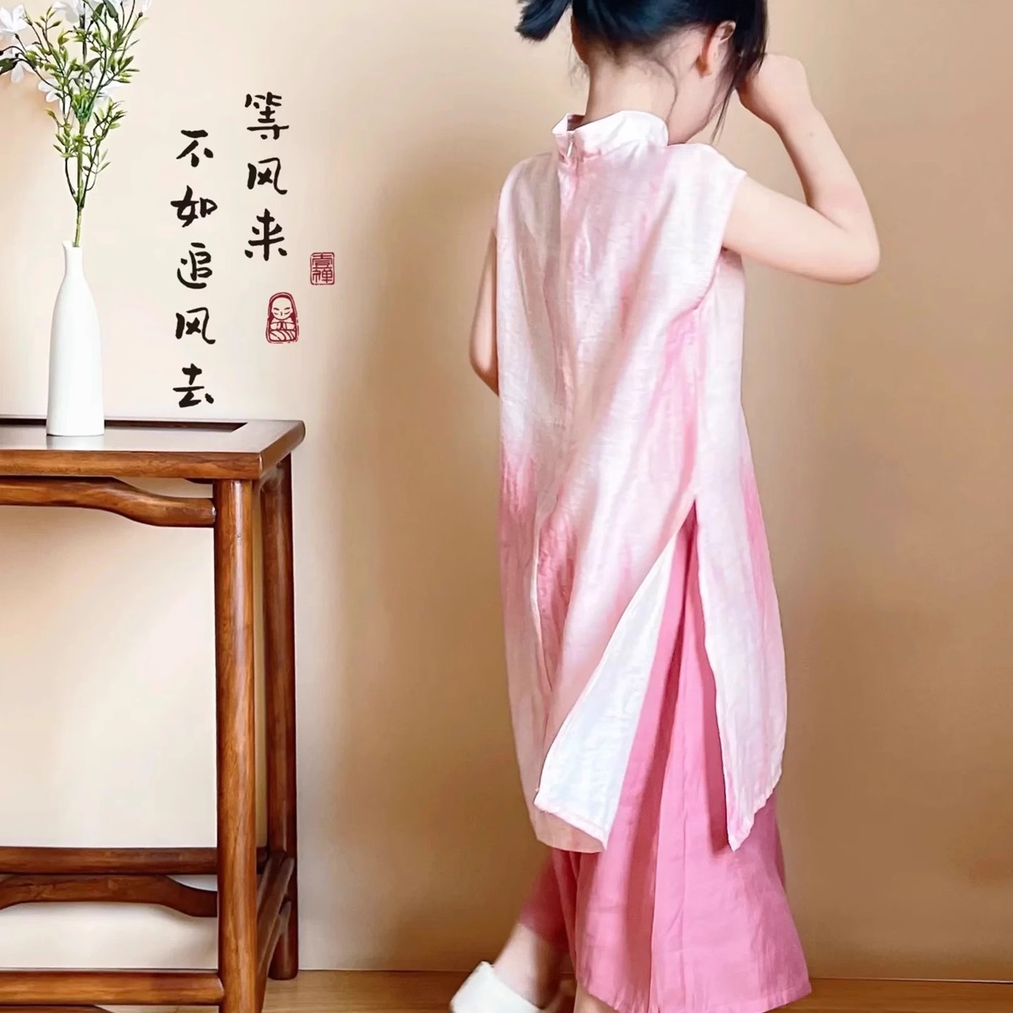 女童夏季旗袍新中式连衣裙儿童汉服中国风唐装改良时尚薄款2025新