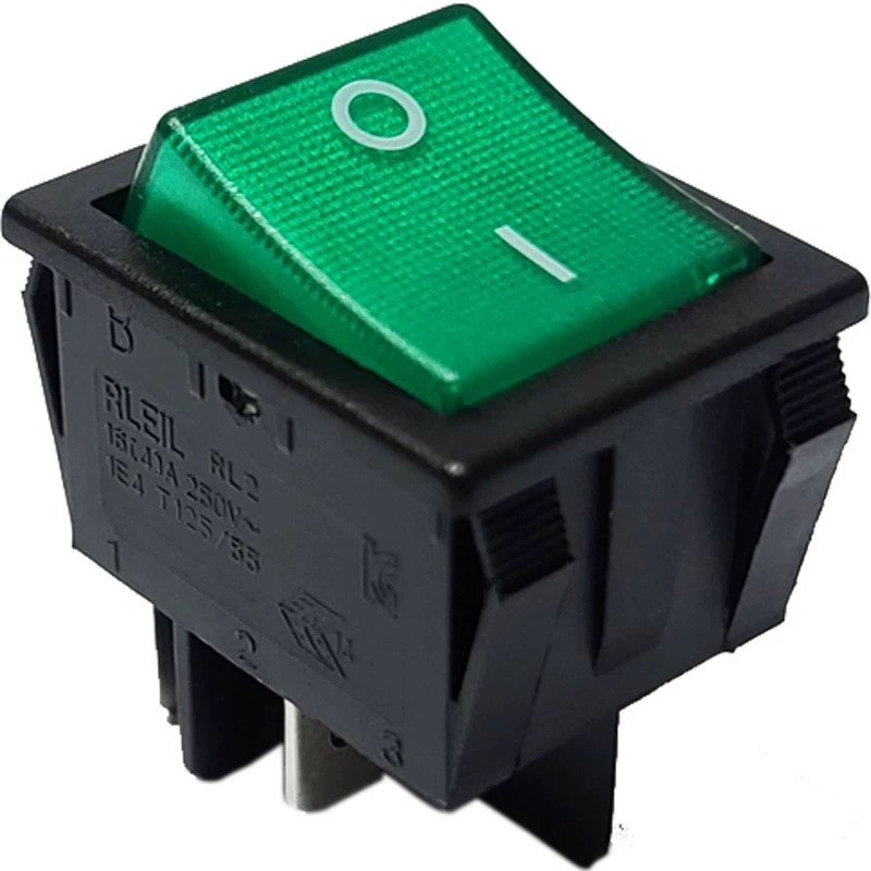 大号船型开关4脚翘板开关电源开关RL2-3(RL2B)RLEIL