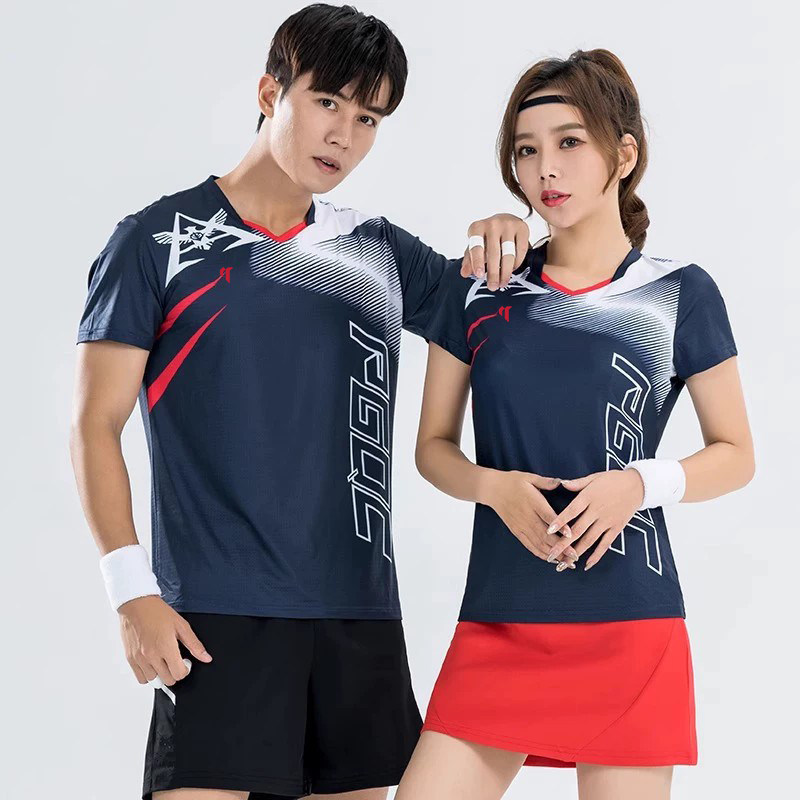 佩琪酷羽毛球服男女套装透气短袖上衣乒乓球网球比赛团购印字包邮