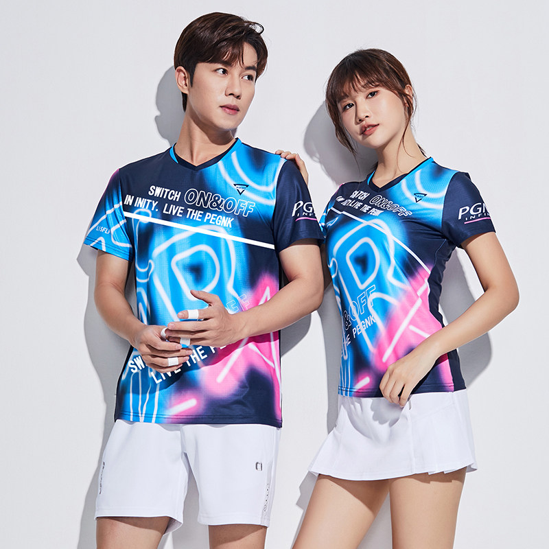 佩琪酷2026新款羽毛球服女套装运动上衣速干短袖透气专业团购定制