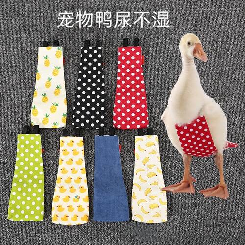 宠物鸭子衣服柯尔鸭尿不湿纸尿布 鹅鸭尿片裤用品可水洗