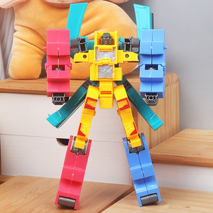好好学习汉字变形机器人模型早教识字儿童益智玩具男女孩生日礼物
